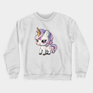 Chibi Spotted Baby Unicorn Crewneck Sweatshirt